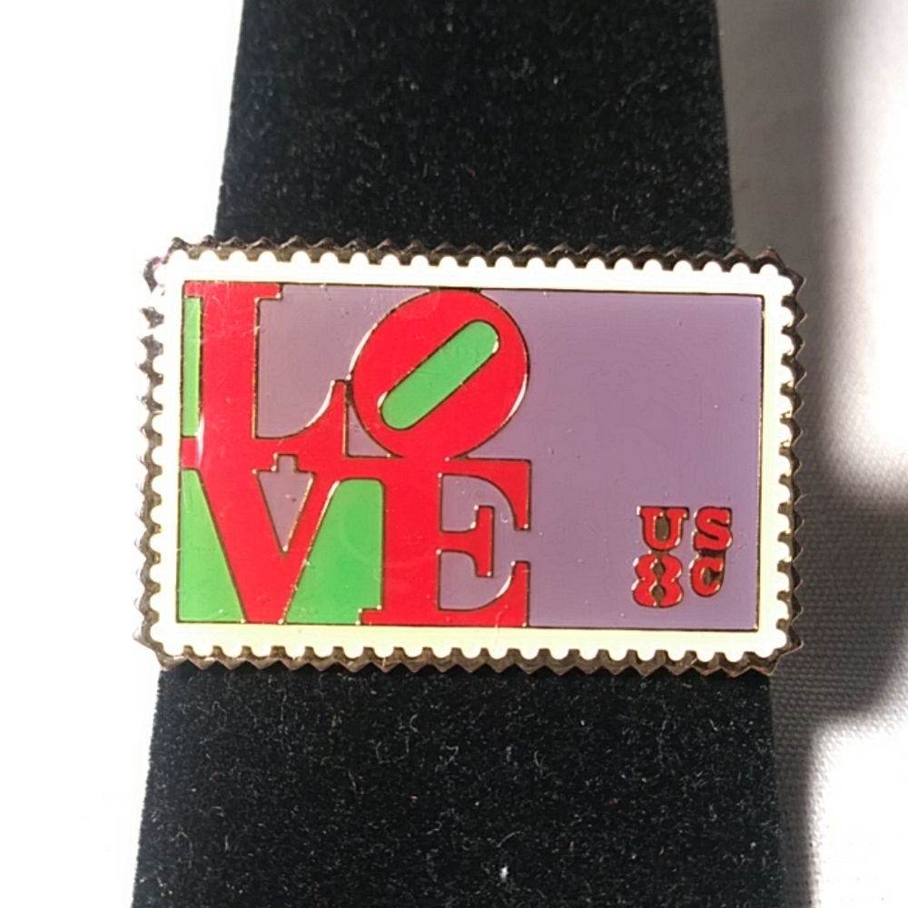 LOVE Stamp pin